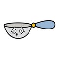 cute cartoon measuring spoon