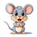 Cute Cartoon Mouse Illustration With Lively Facial Expressions