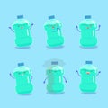 Cute cartoon mouthwash