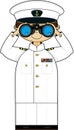 Cute Cartoon Navy Officer