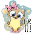 Cute Cartoon Owl