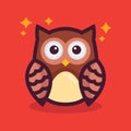 Cute cartoon owls Royalty Free Stock Photo