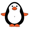 Cute cartoon penguin Royalty Free Stock Photo