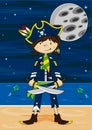 Cute Cartoon Pirate Royalty Free Stock Photo