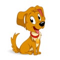 Cute cartoon puppy dog Royalty Free Stock Photo
