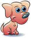 Cute cartoon puppy dog Royalty Free Stock Photo