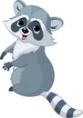 Cute cartoon raccoon Royalty Free Stock Photo