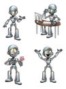 Cute Cartoon Robot Mascot