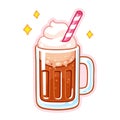 Root beer float Royalty Free Stock Photo