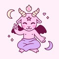 Cute cartoon Satan