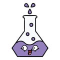 cute cartoon science beaker