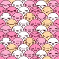 Cute cartoon seamless pattern