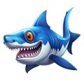 Cute Cartoon Shark Caricatures Clipart Illustration AI Generative