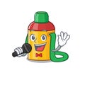 Cute cartoon Singing kids water bottle Scroll with a microphone