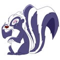 Cute cartoon skunk