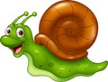 Cute cartoon snail Royalty Free Stock Photo