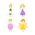 Cute cartoon spring fairies collection