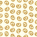 Cute cartoon tasty pretzel pattern