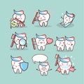 Cute cartoon tooth brush concept Royalty Free Stock Photo