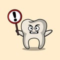 Cute cartoon tooth character Royalty Free Stock Photo