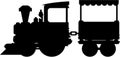 Cute Cartoon Train Silhouette