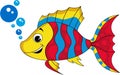 Cute Cartoon Tropical Fish Royalty Free Stock Photo