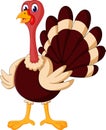 Cute Cartoon turkey Royalty Free Stock Photo