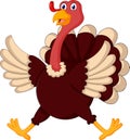 Cute Cartoon turkey Royalty Free Stock Photo