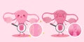 Cute cartoon uterus