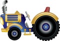 Cute Cartoon Vector Tractor