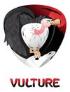 Cute cartoon vulture