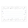 Cute cartoon white little ghost design postcard. Halloween letter sheet design, empty for text, message. Royalty Free Stock Photo