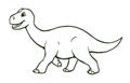 Cute cartoon young dinosaur Royalty Free Stock Photo