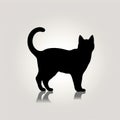 Cute Cat animal vector, Cat silhouettes and icons