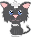 Cute Cat big head Royalty Free Stock Photo