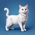 cute cat 3d rendered illustration Generative ai Royalty Free Stock Photo