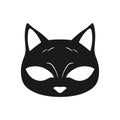 Cat mask logo of Animal face clipart