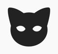 Cute cat head face mask shape Royalty Free Stock Photo