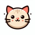 Cute cat head icon Royalty Free Stock Photo