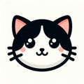 Cute cat head icon Royalty Free Stock Photo