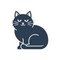 Cute Cat Icon Royalty Free Stock Photo