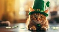 Cute Cat with Leprechaun Hats, St. Patrick\'s Day