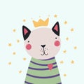 Cute cat princess Royalty Free Stock Photo