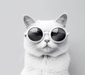 cute cat in sunglases. Generative AI