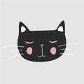 Cute cat,T-shirt Print, Valentine`s Day, animal drawing, cartoon character,