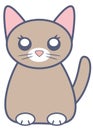 Cute cat vector