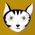 Cute cat vector design.