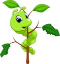 Cute caterpillar cartoon