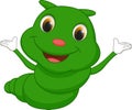 Cute caterpillar cartoon