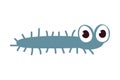 Cute Caterpillar Insect, Funny Creature Cartoon Vector Illustration Royalty Free Stock Photo